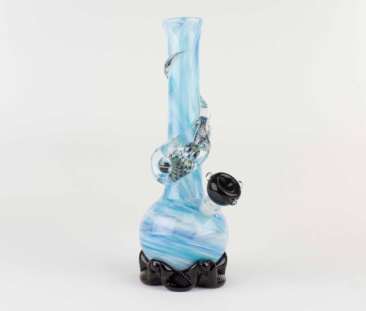 Glacial Ice Blue Swirl Dichro