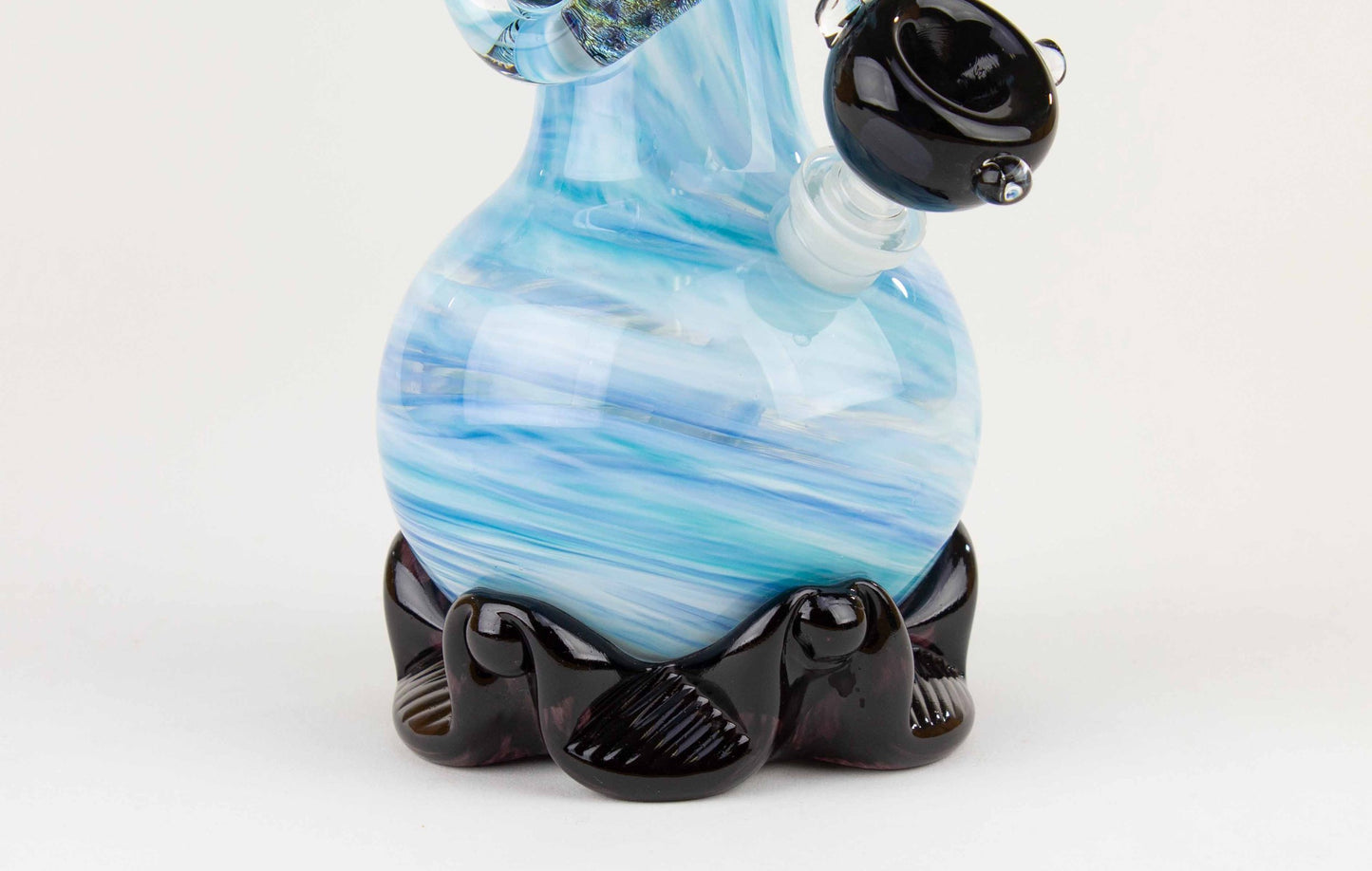 Glacial Ice Blue Swirl Dichro