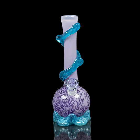 purple and teal mermaid bong