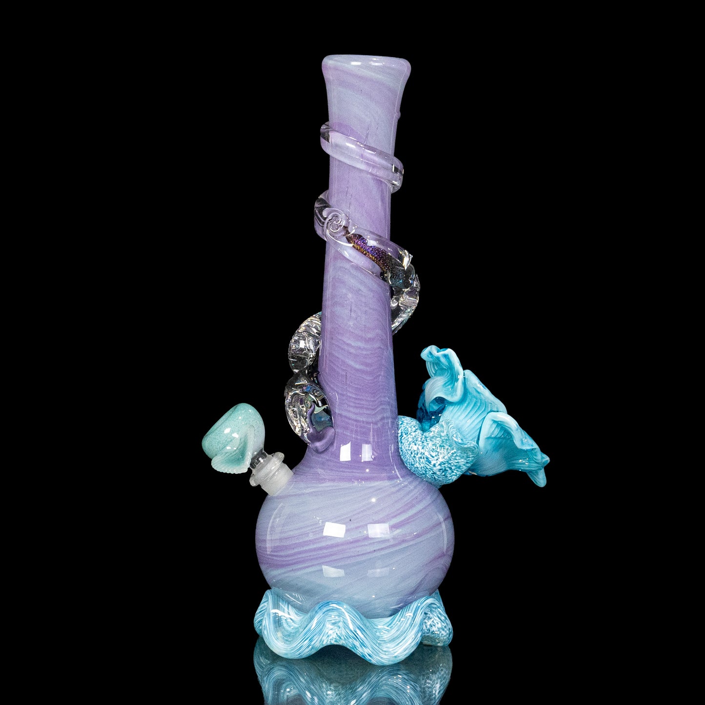 Violet Ocean Swirl Flower
