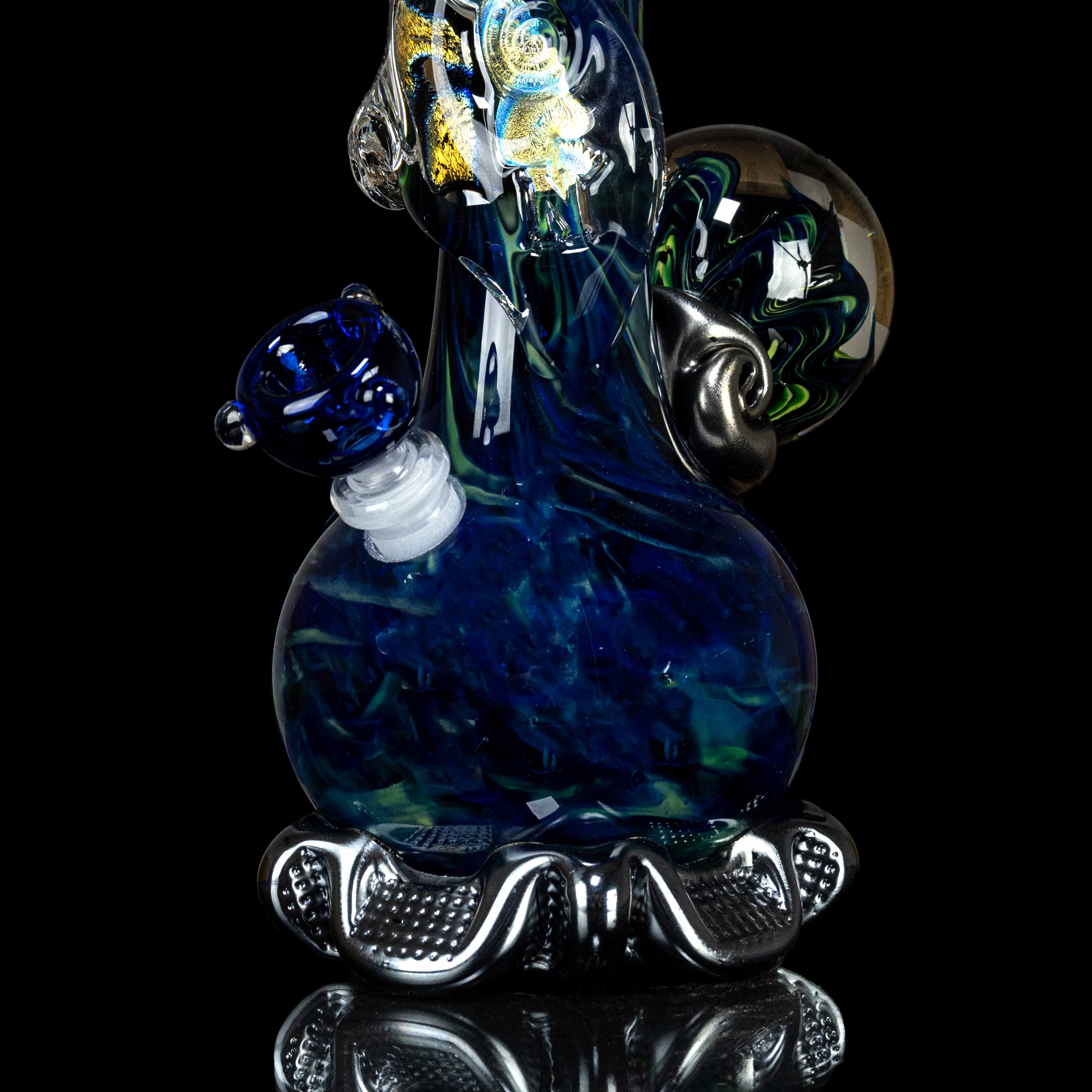 Emerald Azure Dichro Soft Glass Bong – Noble Glass Gallery