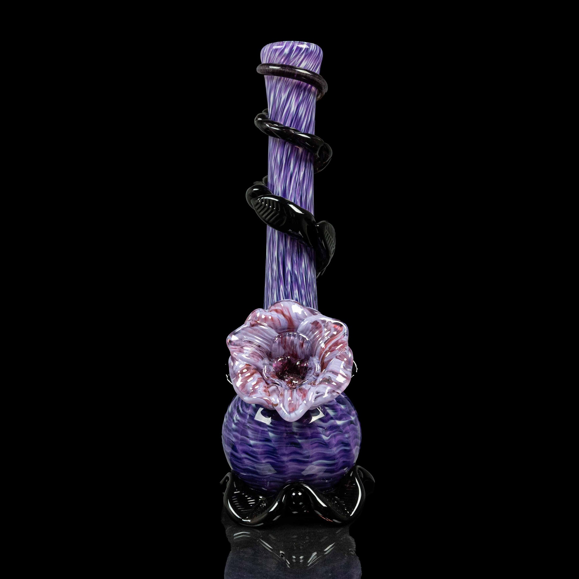 stunning purple flower bong