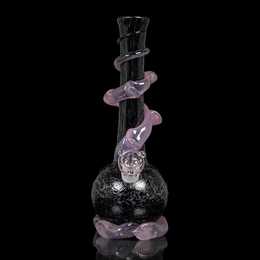 noble glass black and pink bong