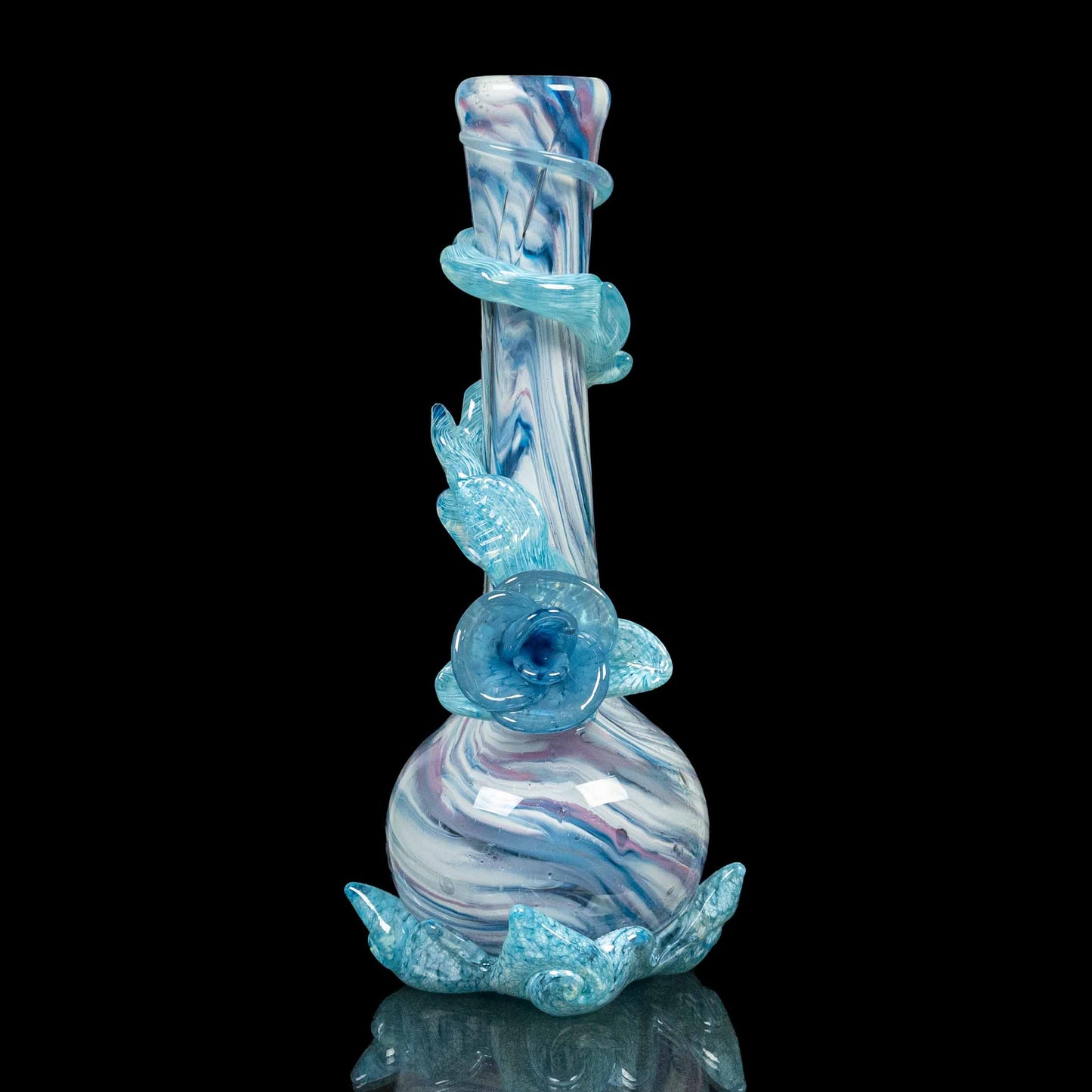 cute blue rose bong