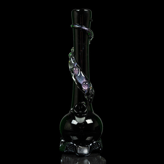 black dichroic bong