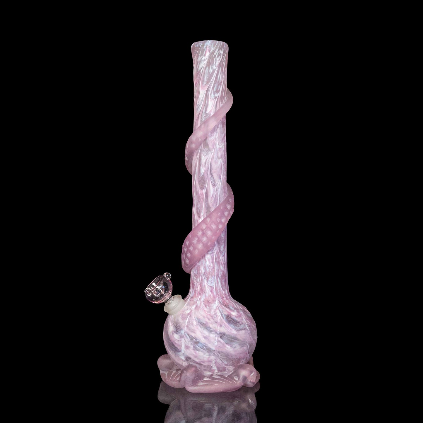 Sandblasted Pink Pastel Lace