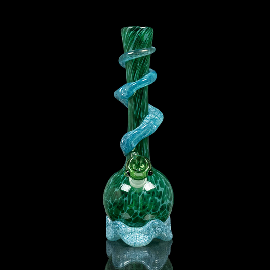 Green and Teal Turtle Bong